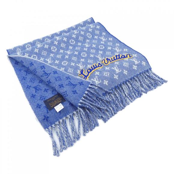 LOUIS VUITTON Blue Scarf - Picture 1 of 4